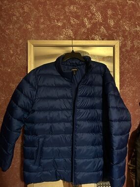 Nordstrom Navy Blue Quilted Puffer Jacket